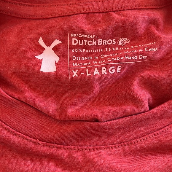 Dutch Bros mens short sleeve shirt, size XL - Picture 3 of 3